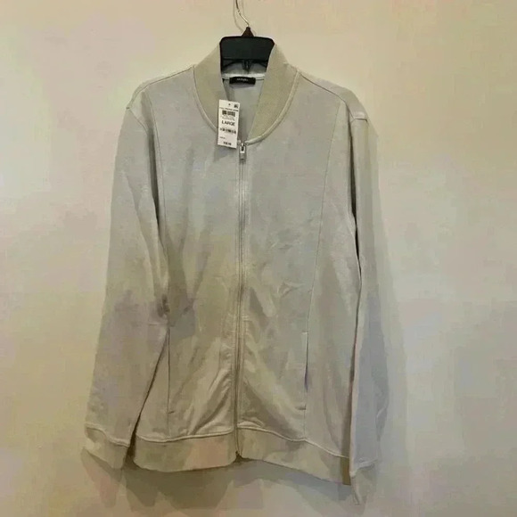 Mens Alfani Fall Bomber Zip Front Jacket Size L NWT -B4 - Picture 2 of 7